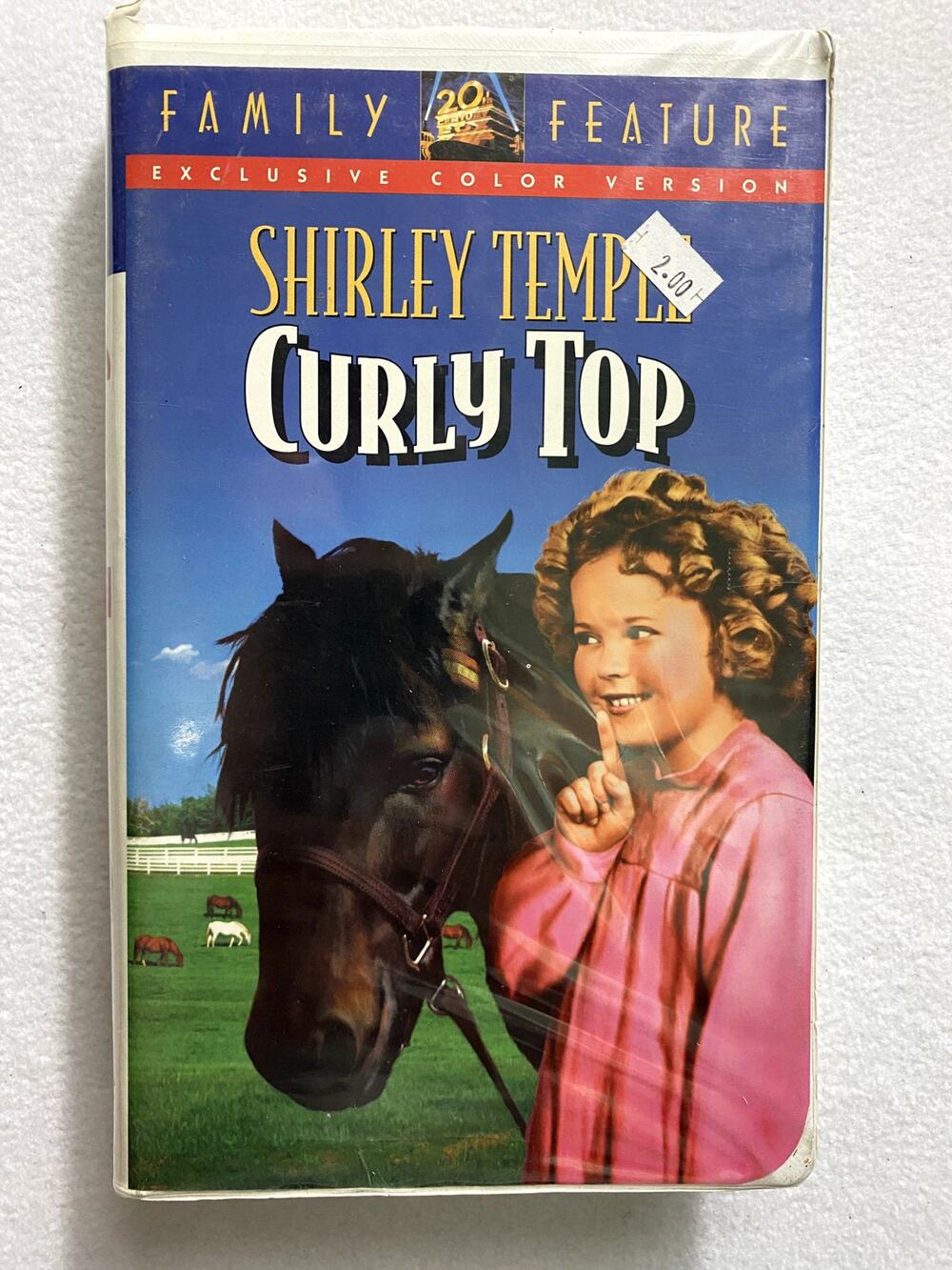 Curly Top VHS 1994 Shirley Temple Collection Colorized Clamshell Vintage Movie